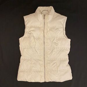 White House Black Market Puffer White Size small